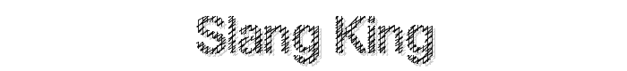 Slang King font